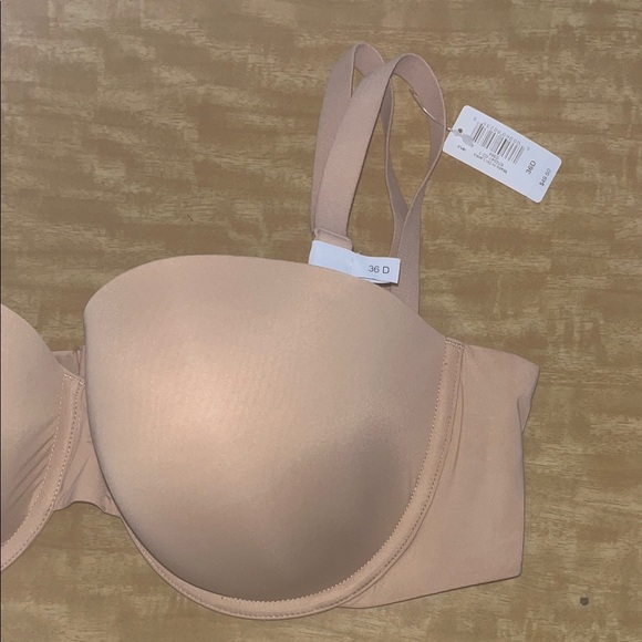 GapBody Tshirt multi wear strapped Tan Underwire Bra NWT 36D - Picture 2 of 11